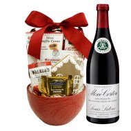 Hand-Painted Piper Heidsieck Christmas Gift Basket